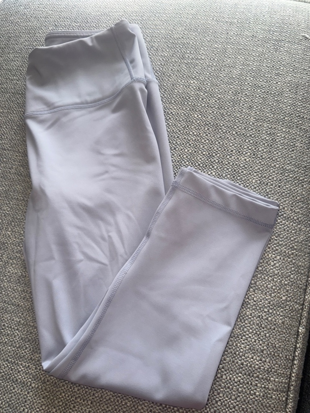 90• Reflex lavender gray Workout Leggings with Reflective Logo 22inch length